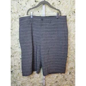Goodfellow & Co. Mens Hybrid Swim Shorts Gray White Striped SZ 32